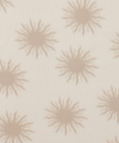White Suns Blizzard Prints Fleece Fabric