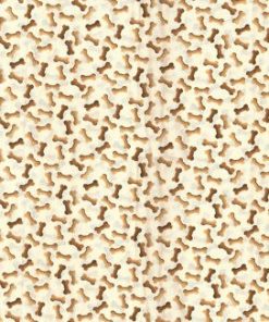 Dog Bones on Cream Novelty Cotton Fabric