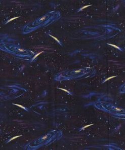 Black Out Of This World Novelty Cotton Fabric