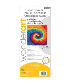 Shaggy Latch Hook Kit 12X12 Pinwheel
