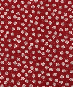 Peppermints on Red Super Snuggle Christmas Flannel Fabric