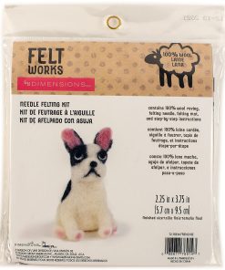 Dimensions 4 Frenchie Wool Roving Needle Felting Kit