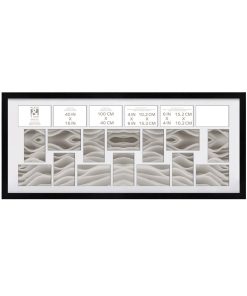 4 x 6 Black 20 Photo Collage Frame by Place   Time
