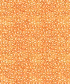 Orange Sundrenched Floral Cotton Fabric by Keepsake Calico