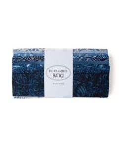 10 Moon Batik Cotton Fabric Squares 42pc