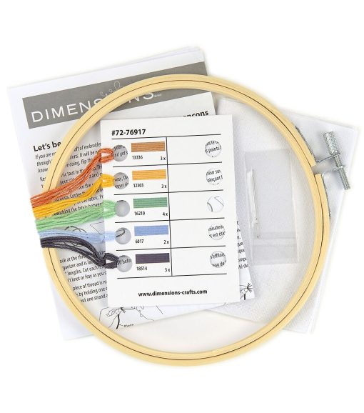 Dimensions Rainbow Embroidery Kit 6  Hoop - Image 5