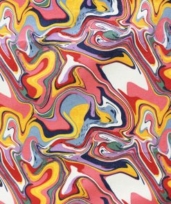70s Multicolor Marble Quilt Glitter Cotton Fabric by Keepsake Calico