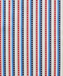 Star Stripe Patriotic Cotton Fabric