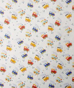 Choo Choo Trains on White Super Snuggle Flannel Fabric