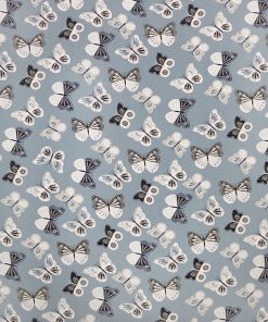 Sophisticated Butterfly Blue Super Snuggle Flannel Fabric