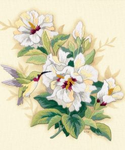 Dimensions 12 Hibiscus Floral Crewel Embroidery Kit