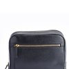 Pebbled Leather Zip Toiletry Travel Bag