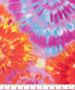 Classic Tie Dye Anti Pill Fleece Fabric