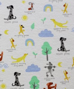 Dog Yoga Super Snuggle Flannel Fabric