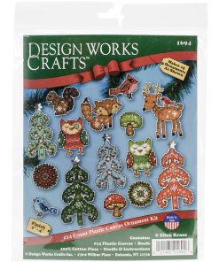 Design Works 15ct Woodland Friends Ornament Plastic Canvas Kit