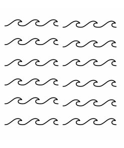 RoomMates Wall Decals Simplistic Waves