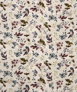Leaves Beige Super Snuggle Flannel Fabric