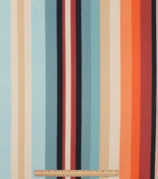 Blue Aztec Stripe Blizzard Fleece Fabric - Image 2