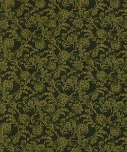 Green Floral Super Snuggle Flannel Fabric