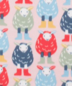 Multicolor Sheep Blizzard Fleece Fabric