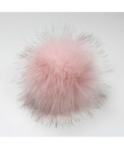 5 Peach Faux Fur Clearance Pom by K+C