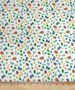 POP! Insects On White Novelty Cotton Fabric