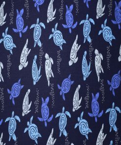 Underwater Turtles on Blue Cotton Fabric by Quilter s Showcase