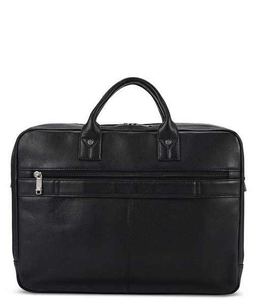 Classic Leather Toploader Brief Case - Image 2