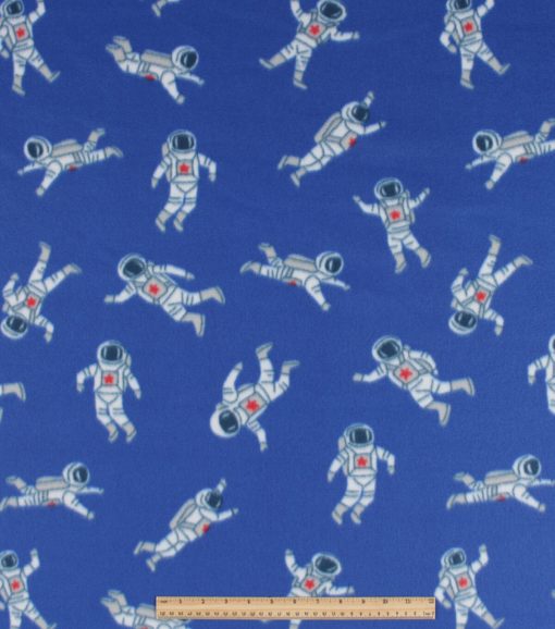 Astronaut Blizzard prints fleece Fabric - Image 2