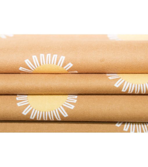 Super Snuggle Tossed Suns Flannel Fabric - Image 4