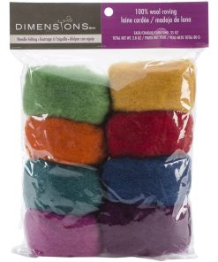 Dimensions 2.8oz Feltworks Rainbow Wool Roving Value Pack