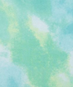 Blue   Green Watercolor Tie Dye Anti Pill Plush Fleece Fabric