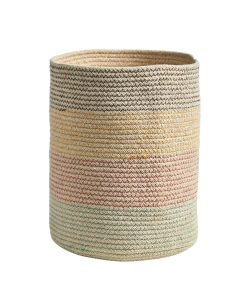 Nearly Natural 12 Multicolor Handmade Natural Cotton Woven Basket