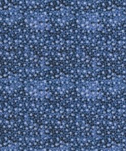 Navy Sundrenched Floral Cotton Fabric by Keepsake Calico