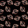 Pink Floyd Black Tossed Cotton Fabric
