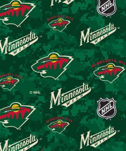 Minnesota Wild Fleece Fabric Digital