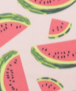 Bold Summer Watermelon Slices on Pink Blizzard Fleece Fabric