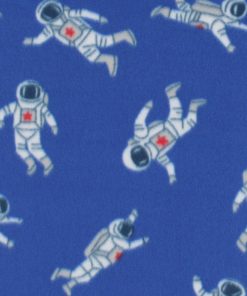 Astronaut Blizzard prints fleece Fabric