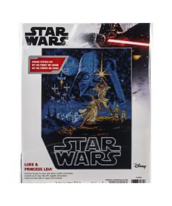 Dimensions 11 x 14 Luke   Princess Leia Counted Cross Stitch Kit