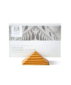 6 x 4 Acrylic Tabletop Picture Frame   Triangle Base by Place   Time