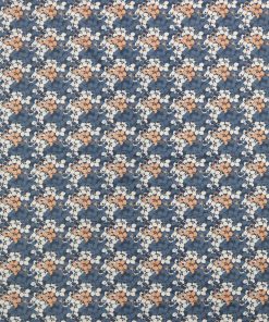 Blue Leaves 108 Wide Flannel Fabric