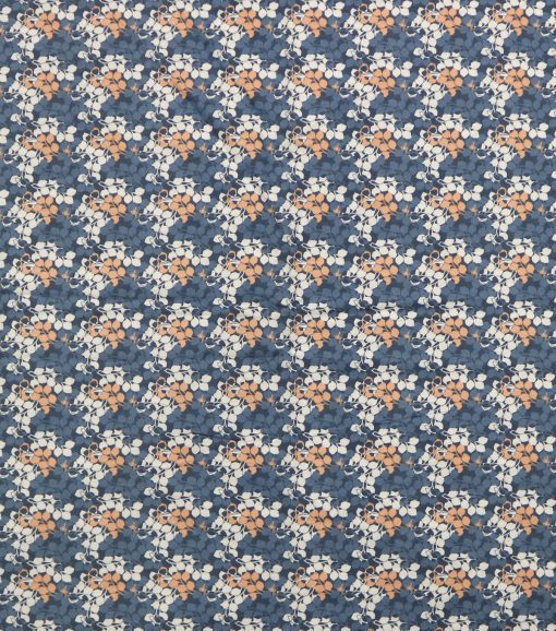 Blue Leaves 108 Wide Flannel Fabric