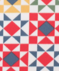 Red Simple Star Blizzard Fleece Fabric