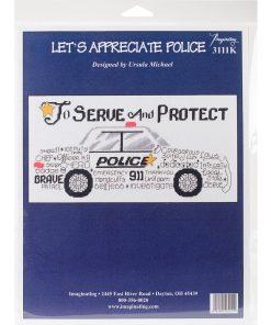 Imaginating 12 x 6 Let s Appreciate Police Counted Cross Stitch Kit