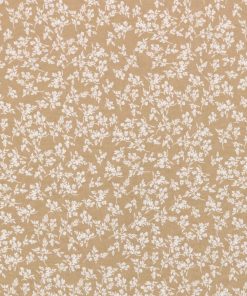 Floral Tan 108 Wide Flannel Fabric
