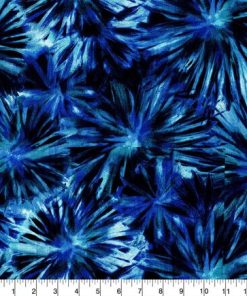 Fabric Traditions Blue Brush Stroke Cotton Fabric by Keepsake Calico