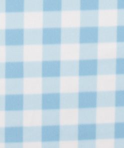 Blue Gingham Blizzard Fleece Fabric