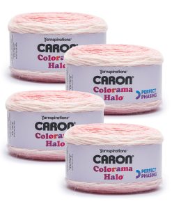 Caron Colorama Halo 481yds Bulky Polyester Blend Yarn 4 Bundle
