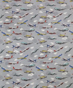 Take Off Airplaines Super Snuggle Flannel Fabric
