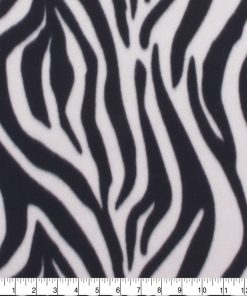 Zebra Skin Blizzard Fleece Fabric